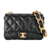 Funky Town Flap, &pound;2,500, Handbags, Black, Leather, Front view